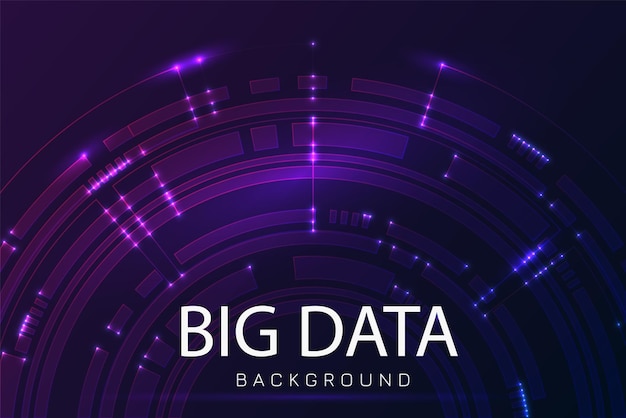 Vector abstracto big data visualización información visual fondo tecnología futura