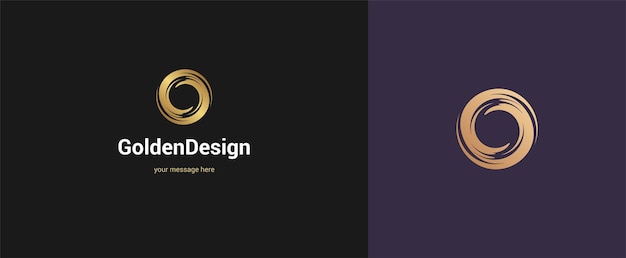 Vector abstracto círculo logo emblema diseño elegante moderno estilo minimalista vector ilustración Premium negocio geométrico logotipo símbolo para identidad corporativa