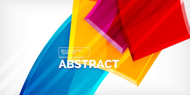 Vector abstracto color formas geométricas Ilustración para papel de pared Banner Fondo Tarjeta Libro Ilustración página de aterrizaje
