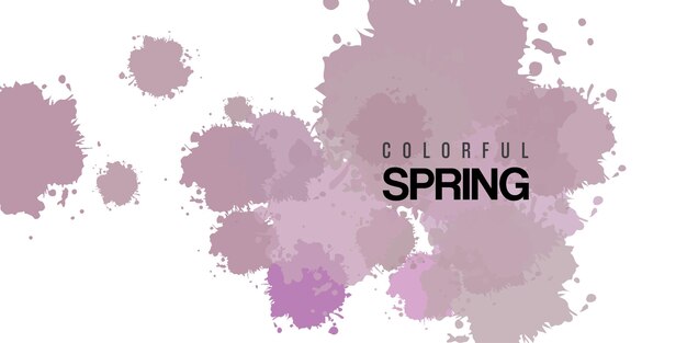 Vector abstracto colorido diseño de fondo de primavera plantilla de fondo de tarjeta de invitación