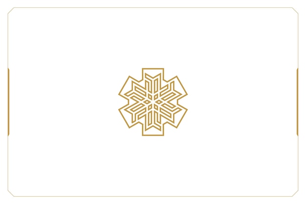 Vector abstracto copos de nieve marketing comercio redes vector logo