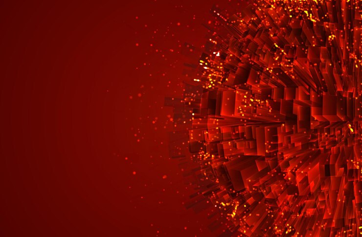 Vector vector abstracto cristal 3d una vista de los techos de la ciudad un gran conjunto caótico de colgantes de vidrio