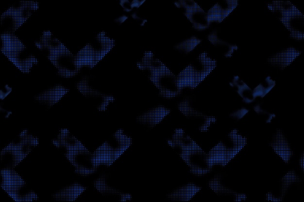 Vector abstracto desgarrado fondo azul de medio tono elemento de textura punteado rayado