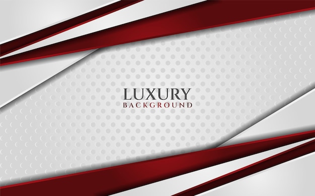 Vector abstracto elegante fondo blanco y rojo Resumen patrón blanco textura punto