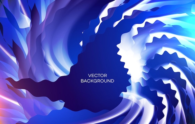 vector abstracto de elemento personalizado moderno con estilo ondulado con plantilla de diseño de fondo de color azul