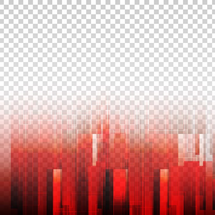 Vector vector abstracto de elementos geométricos de color rojo