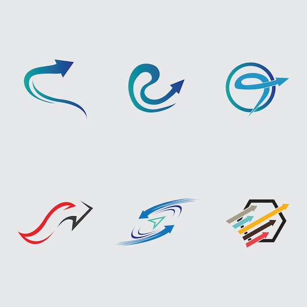 vector abstracto flecha icono del logotipo aislado punto logotipo web abstracto dirección triángulos geométricos logotipo