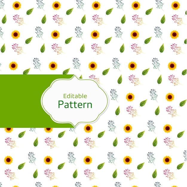 Vector abstracto floral sin costuras colorido diseño de patrones de lujo vector orgánico flores prensadas planas