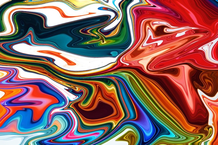 Vector vector abstracto fluido colorido fondo de pintura de mármol líquido