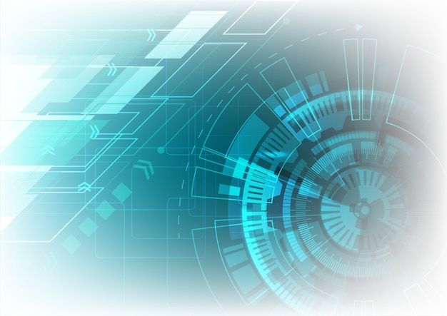 Vector abstracto para el fondo de negocios y tecnología