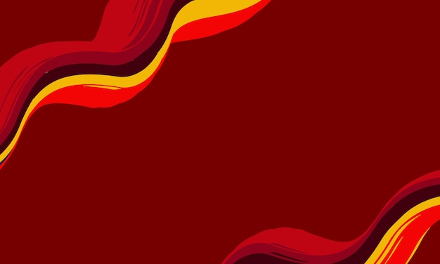 Vector abstracto fondo de onda rojo, amarillo y naranja