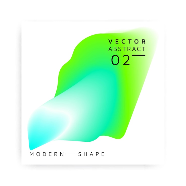 Vector vector abstracto forma moderna de colores