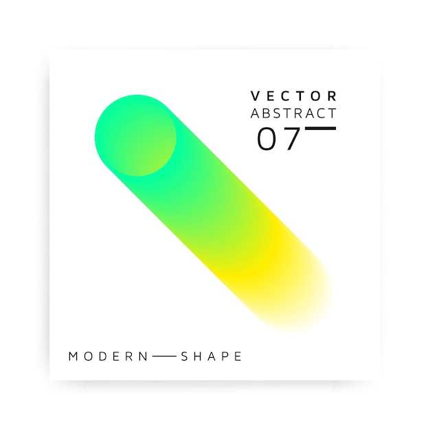 Vector abstracto de forma moderna y colorida