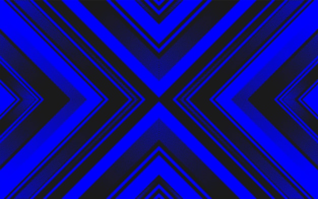 Un vector abstracto futurista con patrones dinámicos de rayas azules y negras
