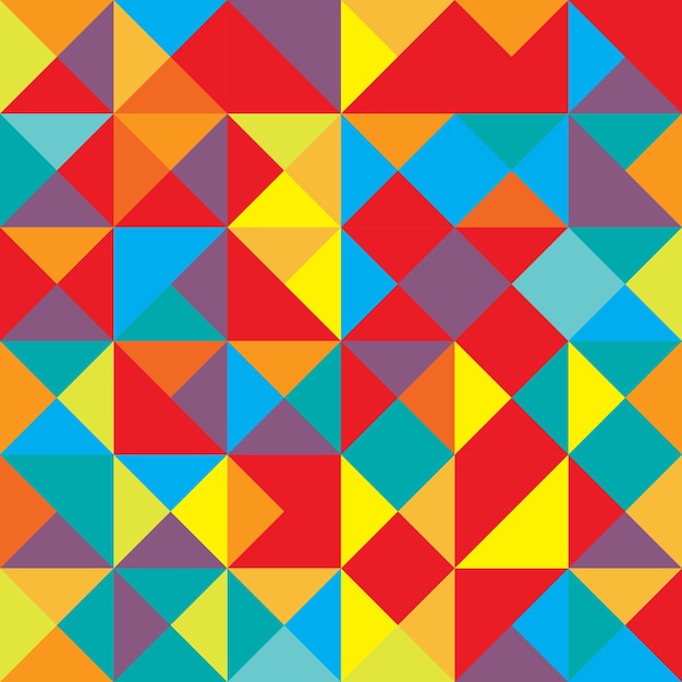 Vector abstracto geométrico cubo y triángulo angular patrón colorido Fondo para el diseño de diseño