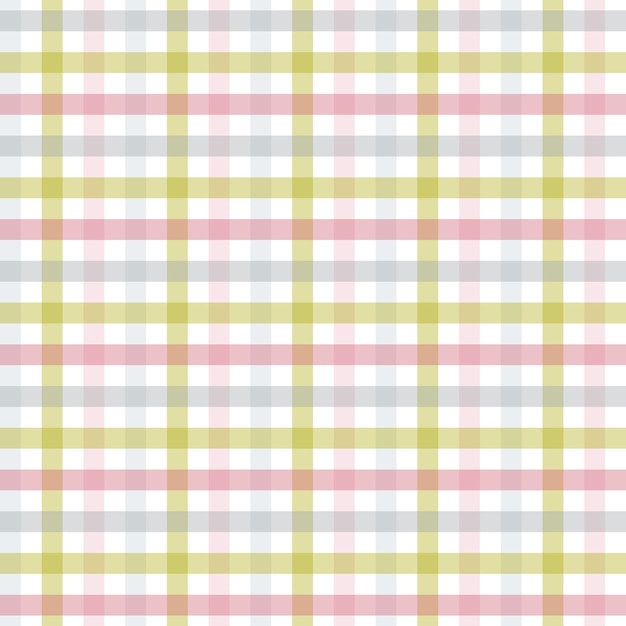 Vector abstracto geométrico de patrones sin fisuras Rayas cruzadas verticales y horizontales Cuadros Fondo Pastel Papel de regalo Impresión para diseño de interiores y tela