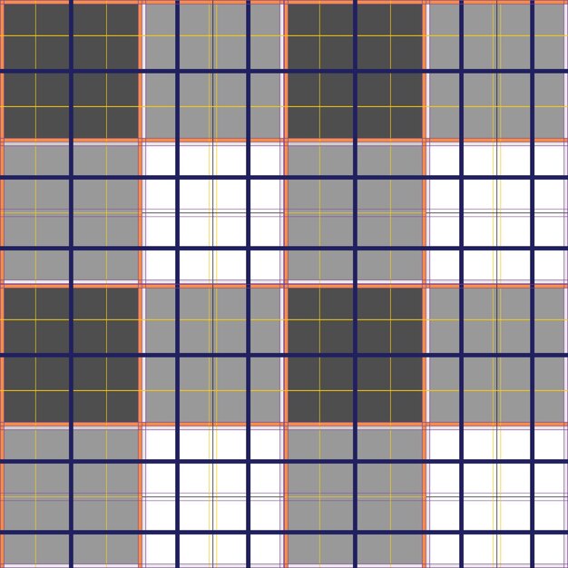 Vector abstracto geométrico de patrones sin fisuras Las rayas verticales y horizontales se pueden utilizar para texturas de fondo de superficie de página web de tela de papel tapiz