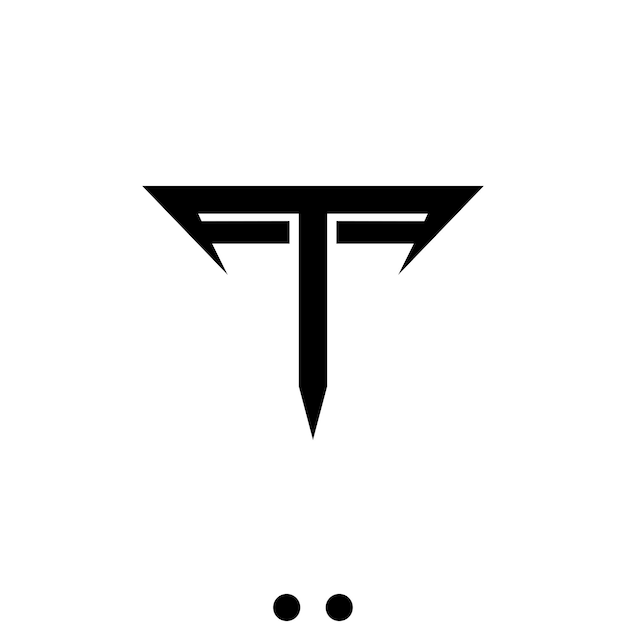 vector abstracto letra t logo