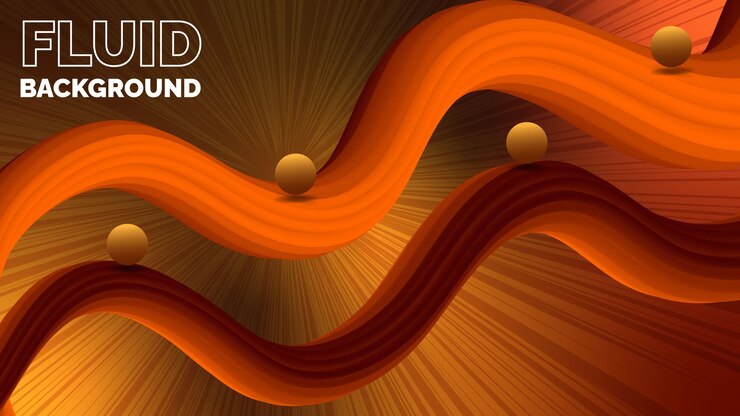 Vector abstracto líquido formas onduladas estandarte futurista fondo fluido moderno