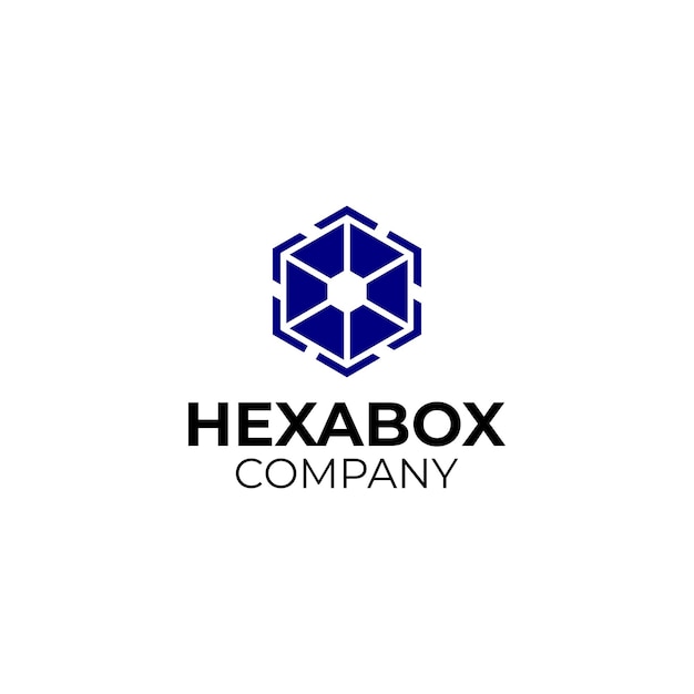 Vector abstracto del logotipo del hexágono. logotipo de cubo. Concepto de diseño de logotipo geométrico creativo.