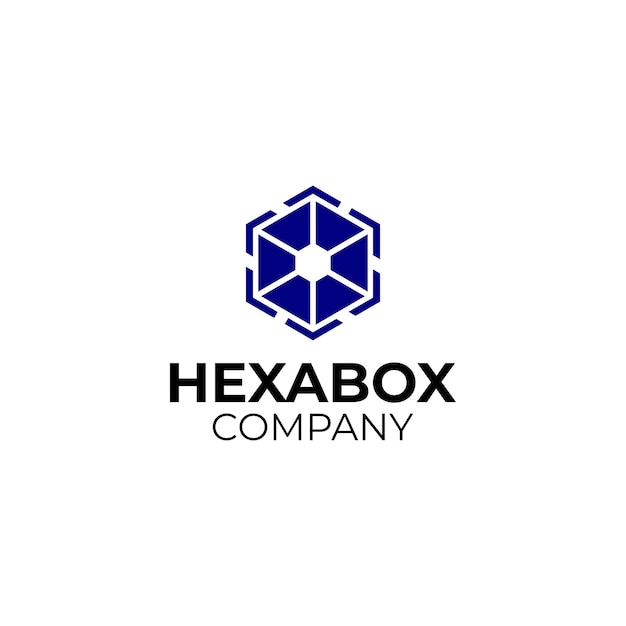 Vector abstracto del logotipo del hexágono. logotipo de cubo. concepto de diseño de logotipo geométrico creativo.