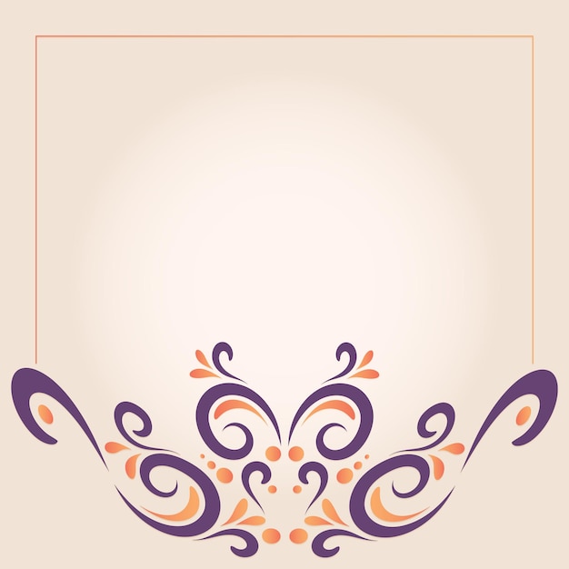 Vector abstracto marco floral de fondo