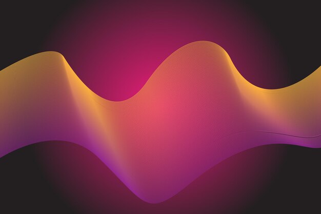 Vector abstracto Onda de línea Diseño de fondo Onda suave de fondo abstracto.