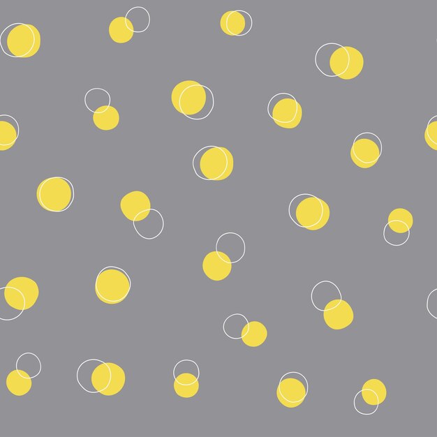 Vector abstracto patrón de lunares sin costuras en colores amarillos. Antecedentes de los niños.