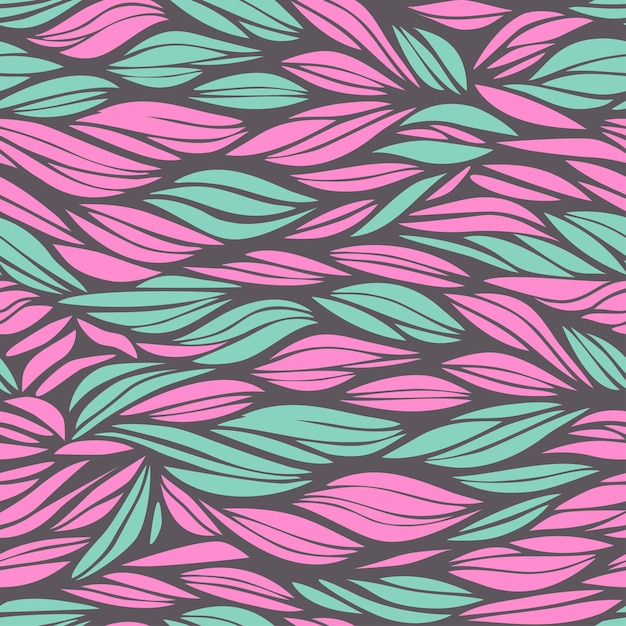 Vector abstracto de patrones sin fisuras fondo abstracto con ondas de colores rosa y menta