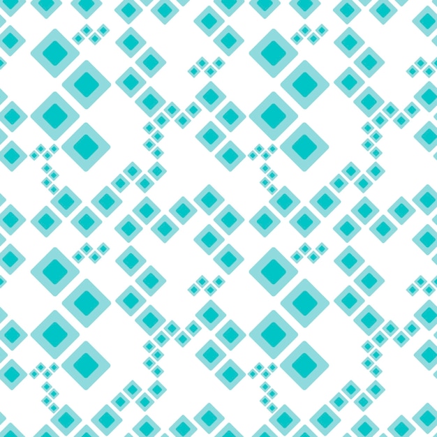 Vector abstracto de patrones sin fisuras con formas geométricas Fondo de pantalla hecho de cuadrados azules o rombos Idea de diseño de fondo