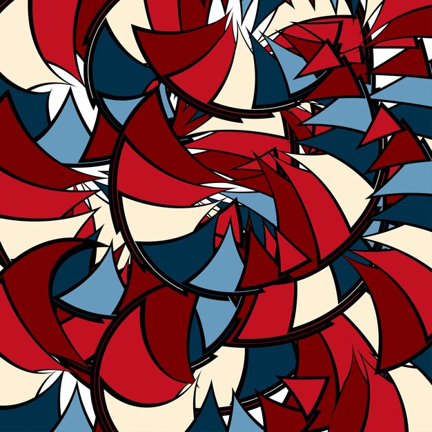 Vector abstracto rojo Gradiente de fondo en diseño plano