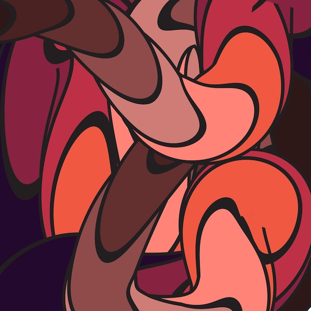 Vector abstracto rojo Gradiente de fondo en diseño plano