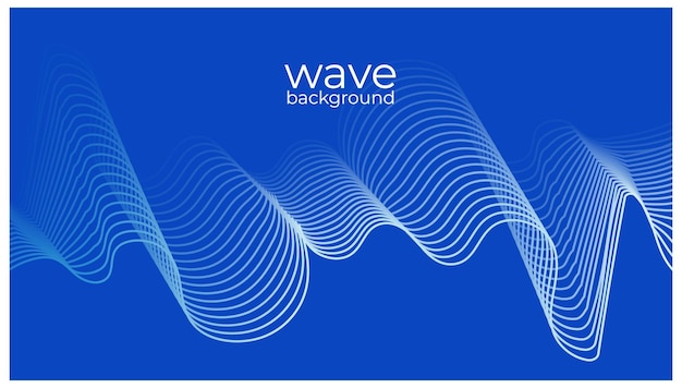 Vector abstracto suave transparente elemento de diseño de onda azul onda azul de la curva de movimiento azul