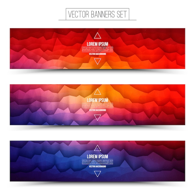 Vector vector abstracto tecnología web banners