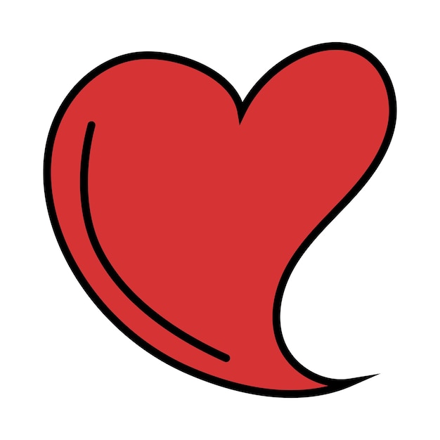 Vector de las acciones del icono de la forma del amor