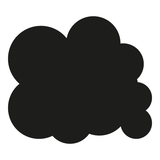 Vector de acciones de icono de símbolo gráfico de nube negra