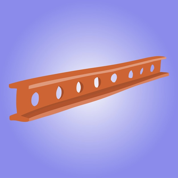 Vector de acero de riel de ilustración de arte