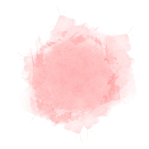 Vector de acuarela abstracta suave rosa de diseño