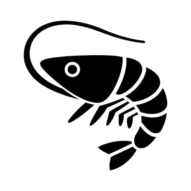 Vector de acuarela de un camarón de dibujos animados aislado en una animación de camarón de fondo blanco