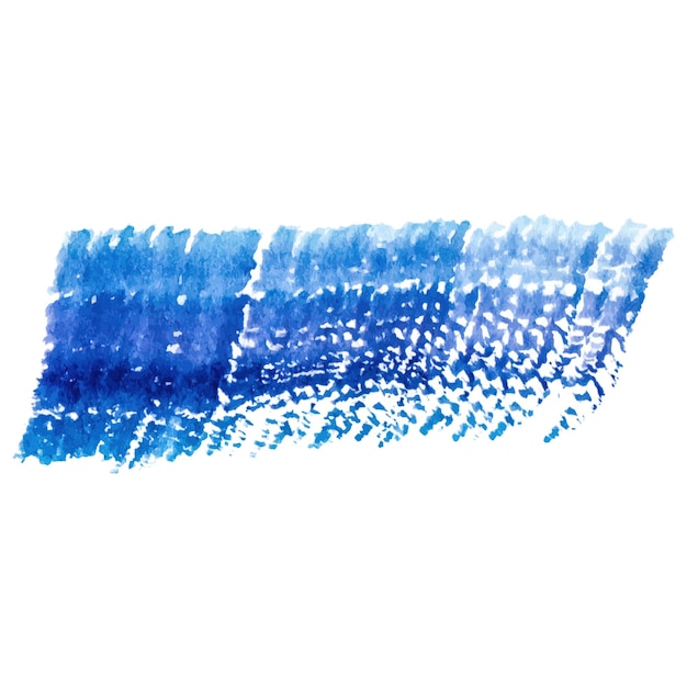 Vector Acuarela pintada con pincel Elemento de diseño dibujado a mano aislado sobre fondo blanco