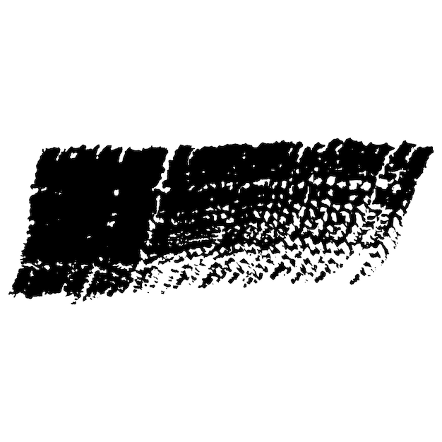 Vector Acuarela pintada con pincel negro Elemento de diseño dibujado a mano aislado sobre fondo blanco