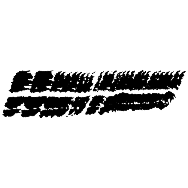Vector Acuarela pintada con pincel negro Elemento de diseño dibujado a mano aislado sobre fondo blanco