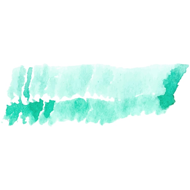 Vector acuarela pintada pincelada elemento de diseño dibujado a mano aislado sobre fondo blanco