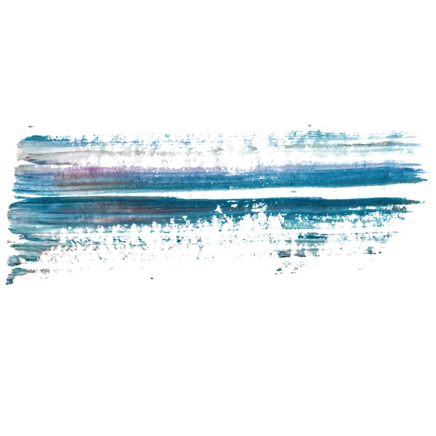 Vector acuarela pintada pincelada elemento de diseño dibujado a mano aislado sobre fondo blanco