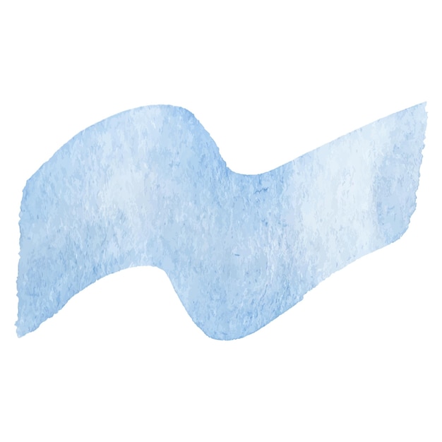 Vector acuarela pintada pincelada elemento de diseño dibujado a mano aislado sobre fondo blanco