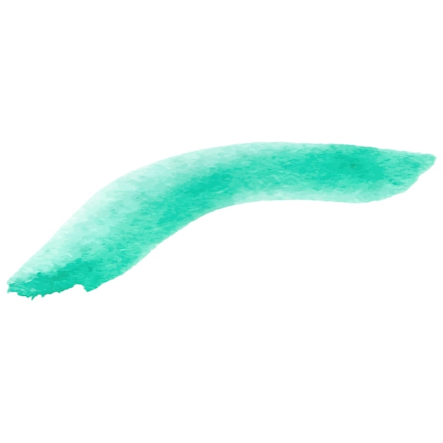 Vector acuarela pintada pincelada elemento de diseño dibujado a mano aislado sobre fondo blanco