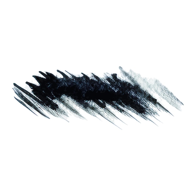 Vector acuarela pintada pincelada elemento de diseño dibujado a mano aislado sobre fondo blanco