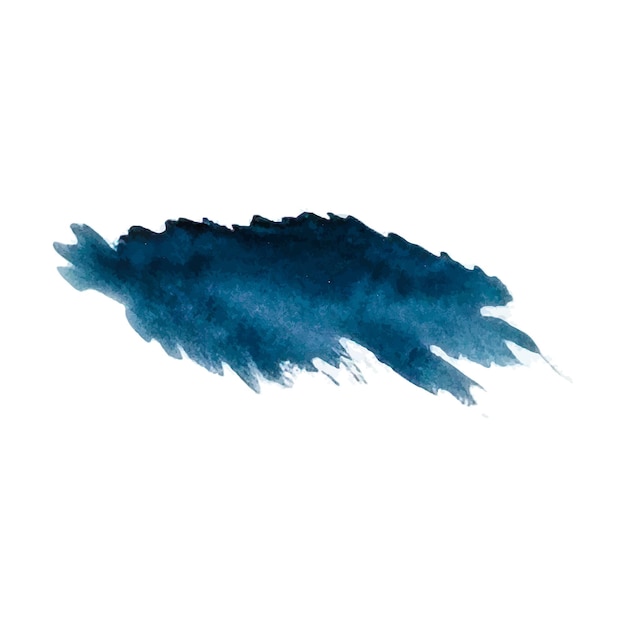 Vector acuarela pintada pincelada elemento de diseño dibujado a mano aislado sobre fondo blanco