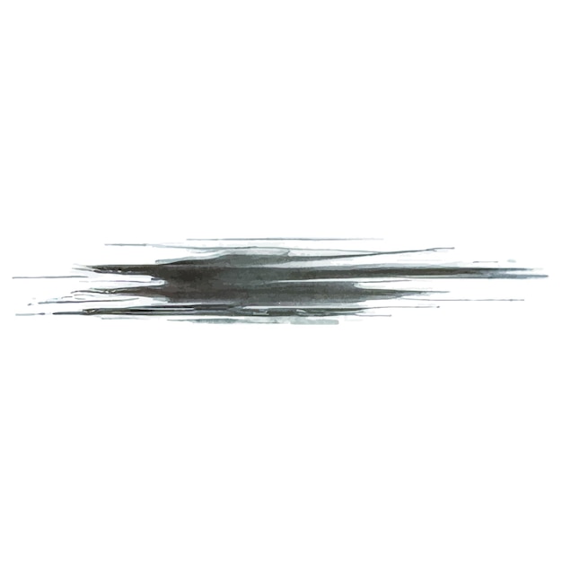 Vector acuarela pintada pincelada elemento de diseño dibujado a mano aislado sobre fondo blanco