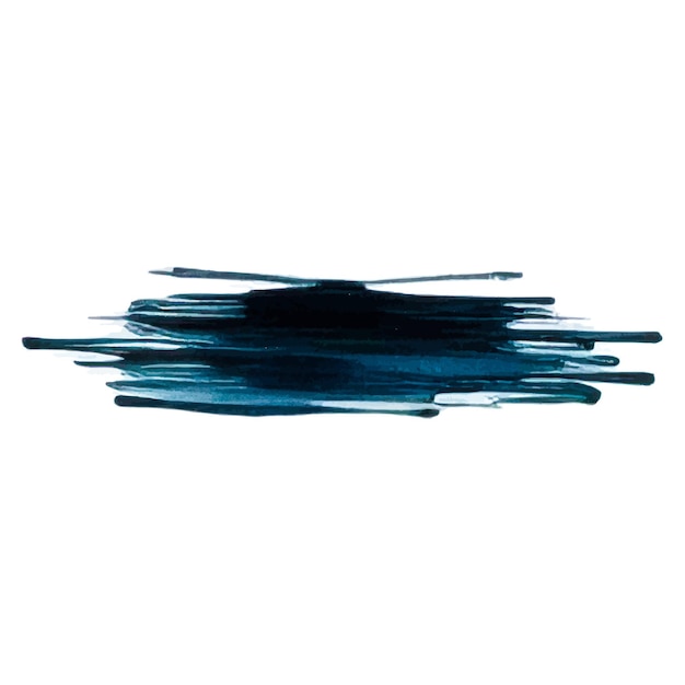 Vector acuarela pintada pincelada elemento de diseño dibujado a mano aislado sobre fondo blanco